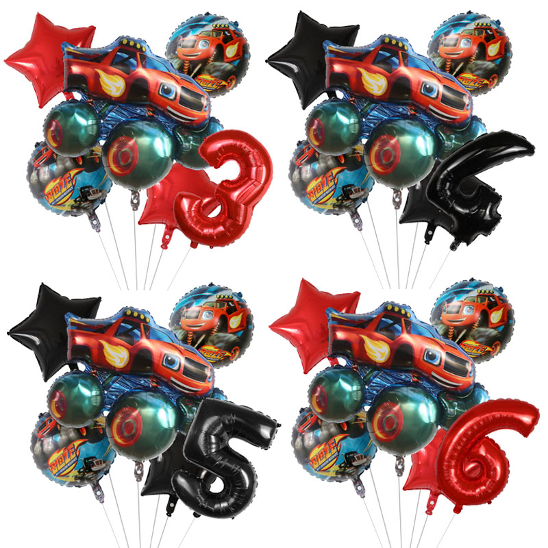 Lighting Mcqueen Birthday Decor - 1 ensemble de ballons en aluminium