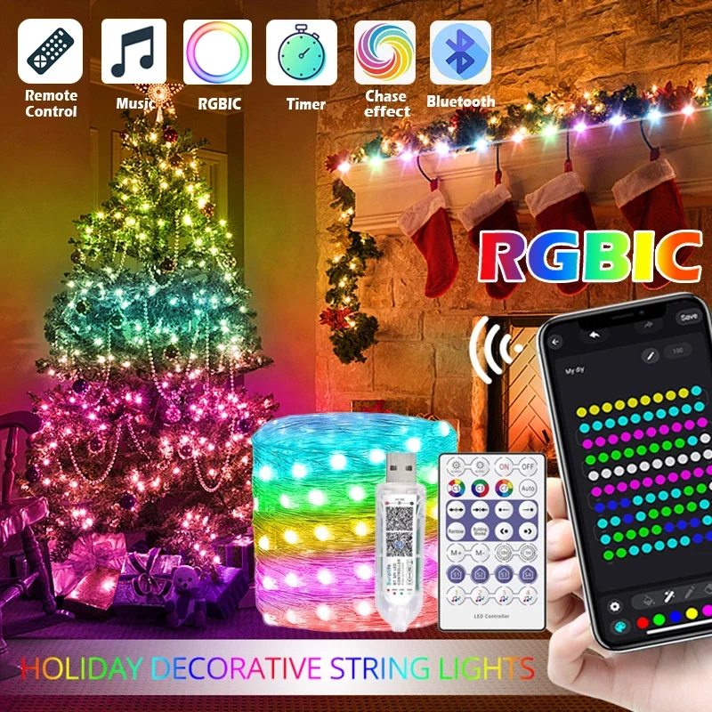 Decor Lighting Address - Dreamcolor-Guirxiété lumineuse de Noël avec musique
