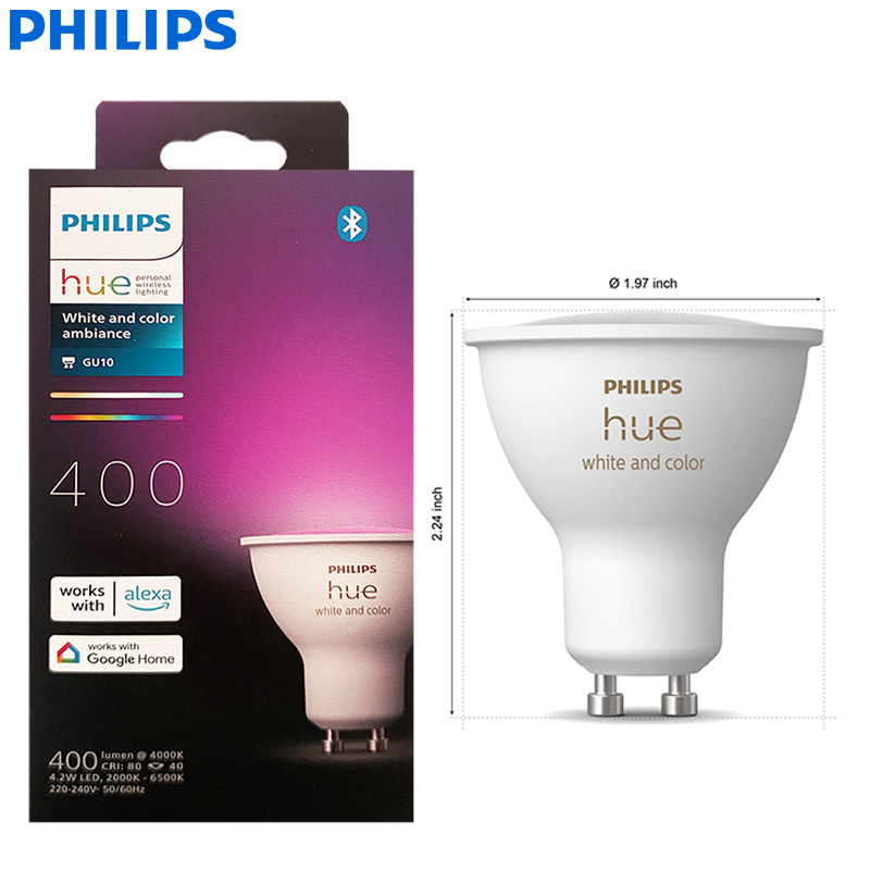 Philips Bulb Hue - Philips Hue GU10 Spot LED intelligent