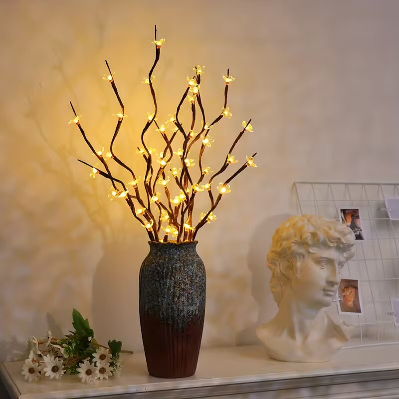 Lighting Tree Decor - Lampes de branche d'arbre à fleurs