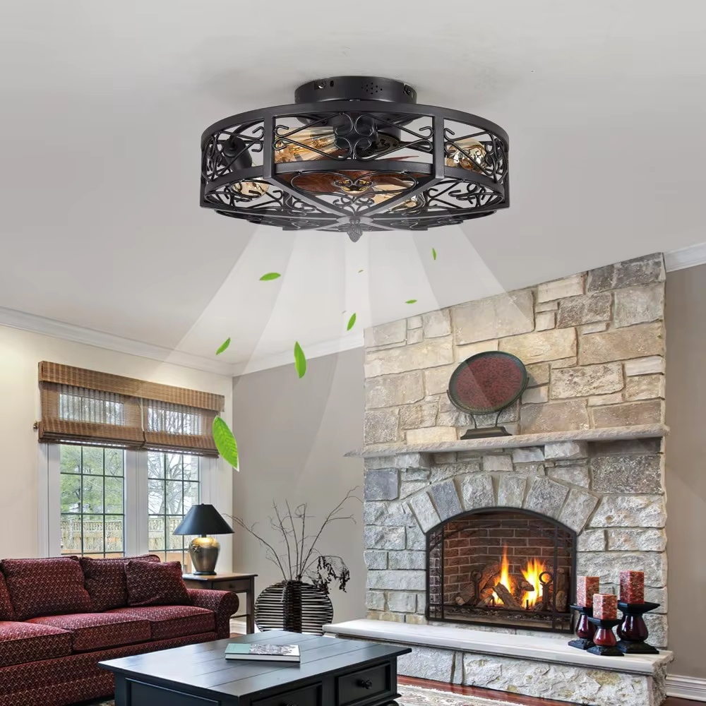 Decor Lighting Ceiling Fans - Ventilateur de plafond en cage de