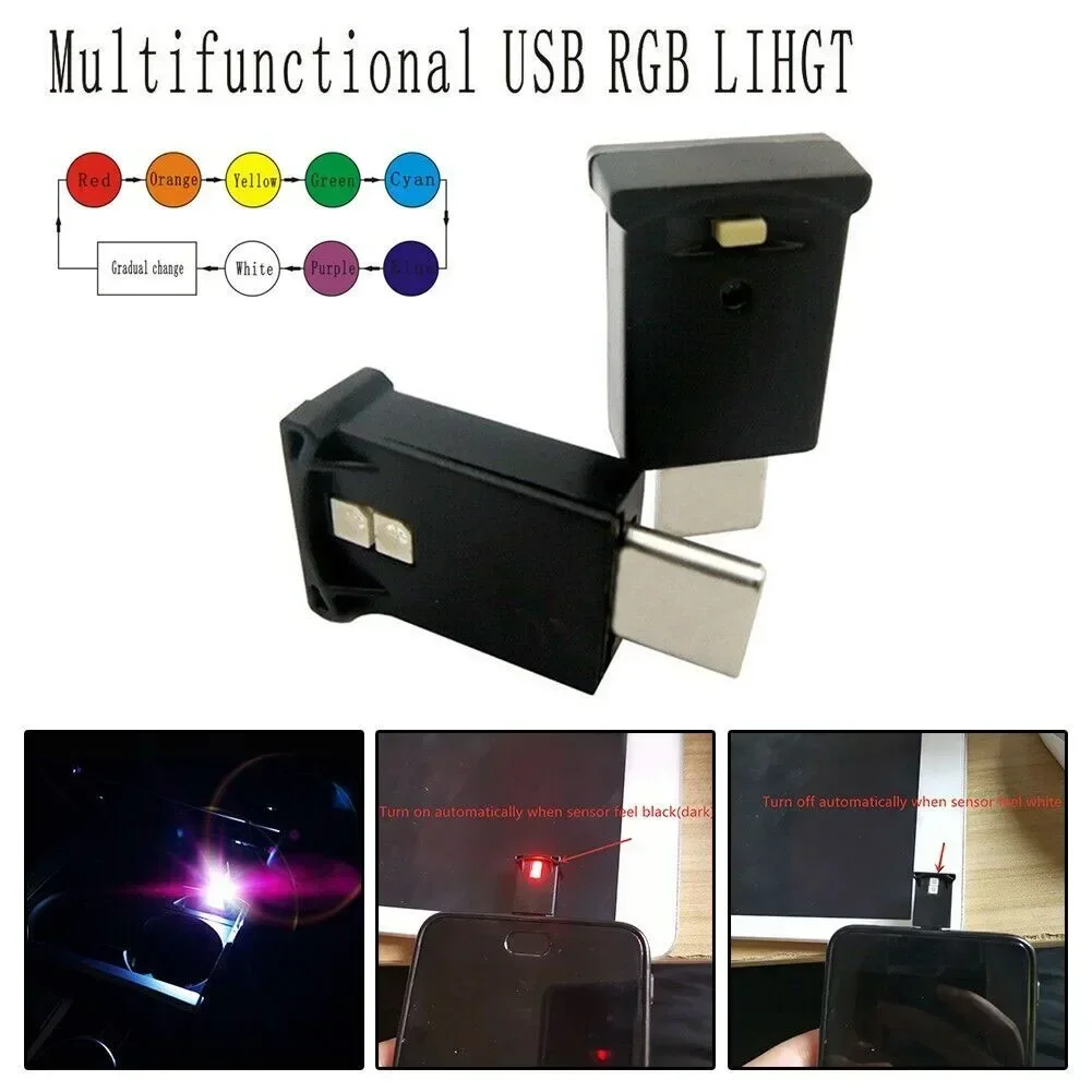 Lighting Decor Inc - Mini USB-C type-c LED veilleuses voiture