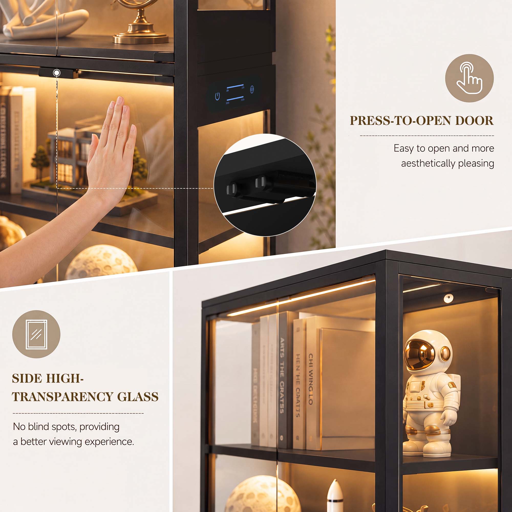 TCGBKAF Vitrine à 5 niveaux av - Lighting Decor For Room avis et prix