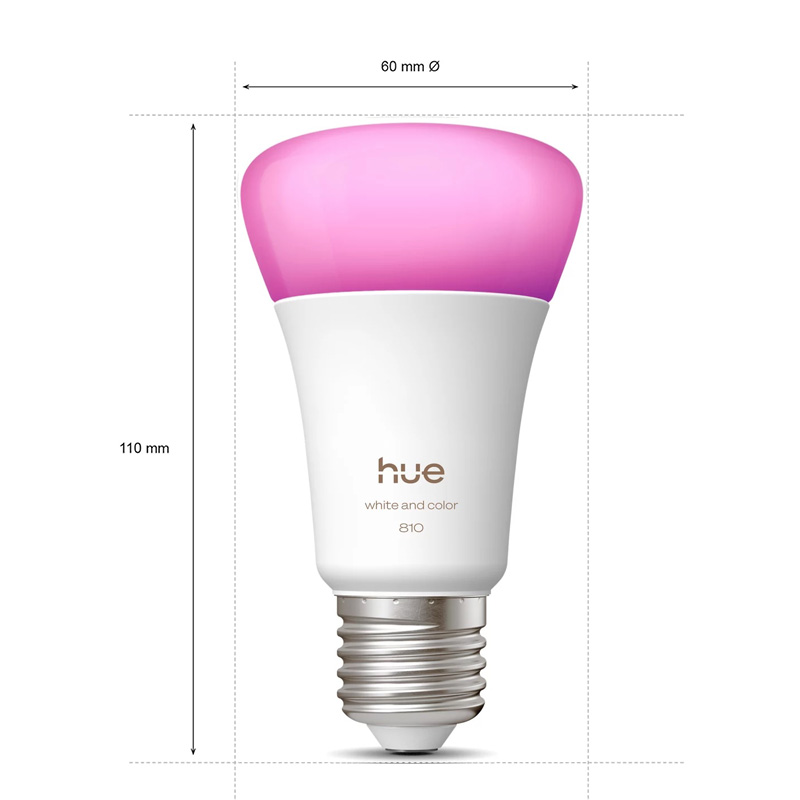 Philips Hue E27 A60 810LM Ampo - Philips Bulb Hue avis et prix