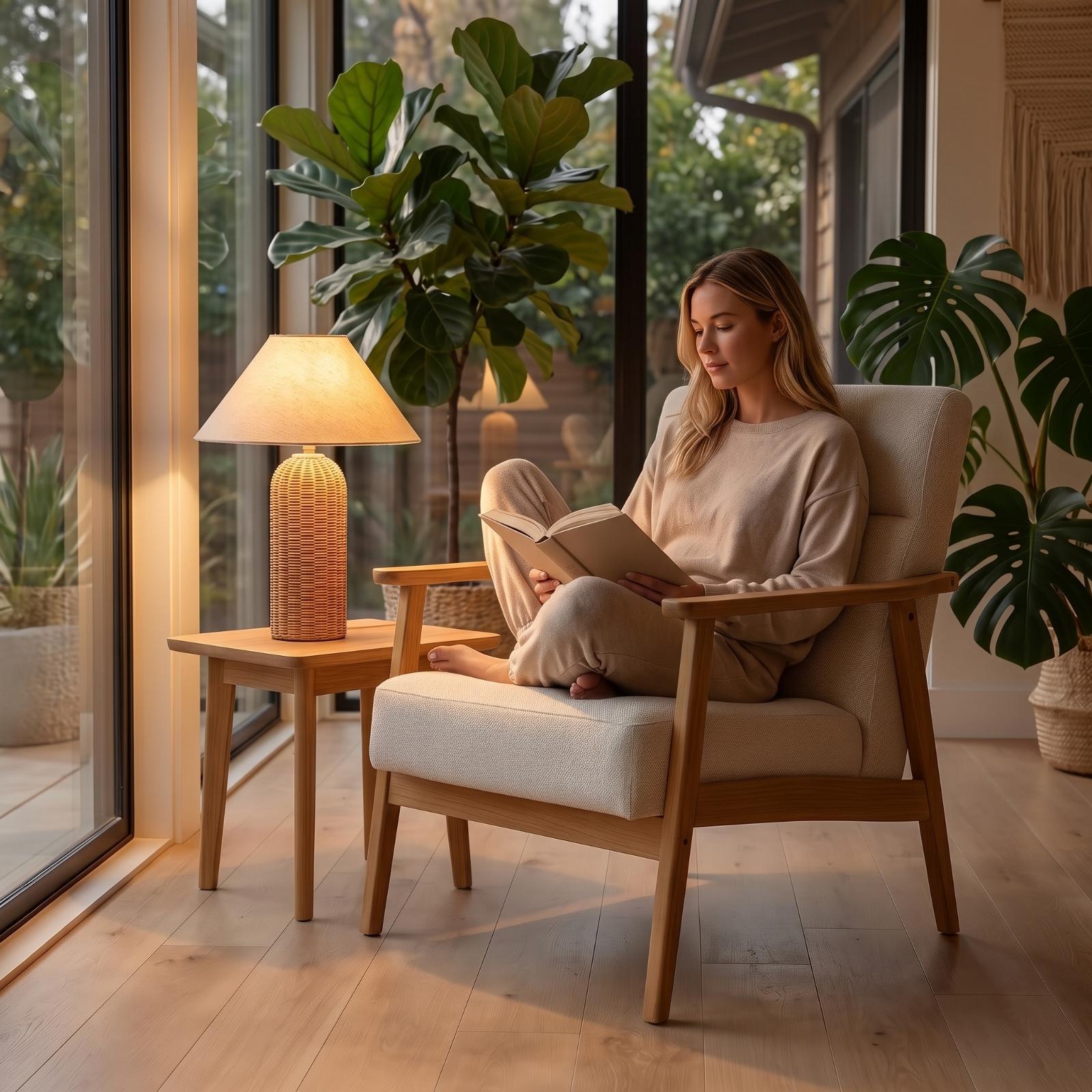 Lampe de chevet avec base en r - Lighting Decor For Room avis et prix