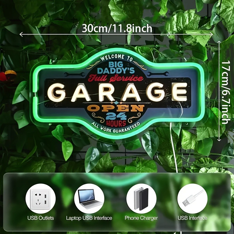 Enseigne au néon LED pour Gara - Garage Lighting Decor avis et prix