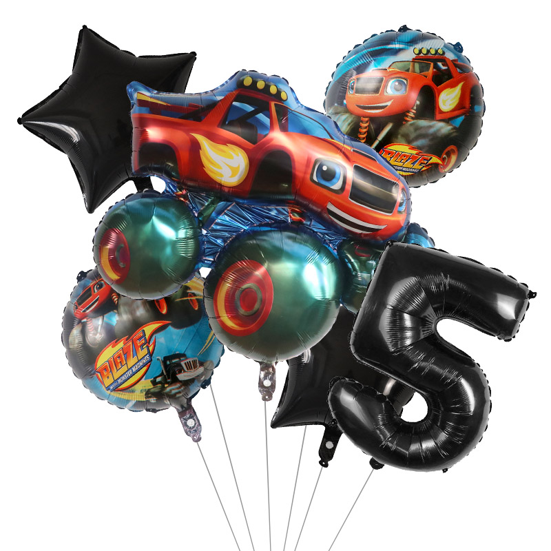 1 ensemble de ballons en alumi - Lighting Mcqueen Birthday Decor avis et prix
