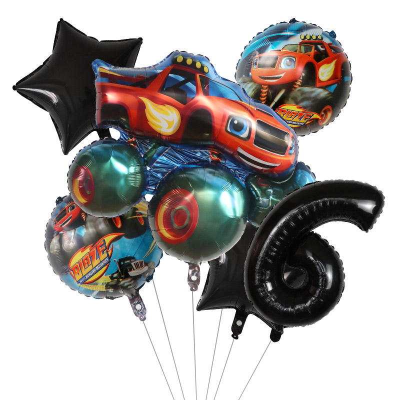 1 ensemble de ballons en alumi - Lighting Mcqueen Birthday Decor avis et prix