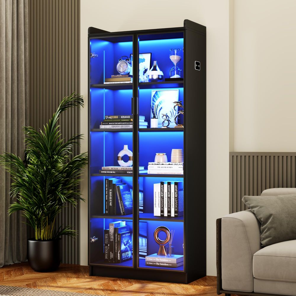 Vitrine avec étagères réglable - Lighting & Home Decor Studio Photos avis et prix