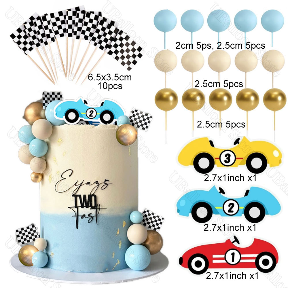 33 pièces décorations de gâtea - Lighting Mcqueen Birthday Decor avis et prix