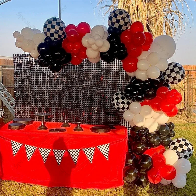 123 pièces ballons d'anniversa - Lighting Mcqueen Birthday Decor avis et prix