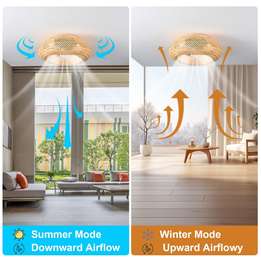 Ventilateur de plafond en bamb - Decor Lighting Ceiling Fans avis et prix