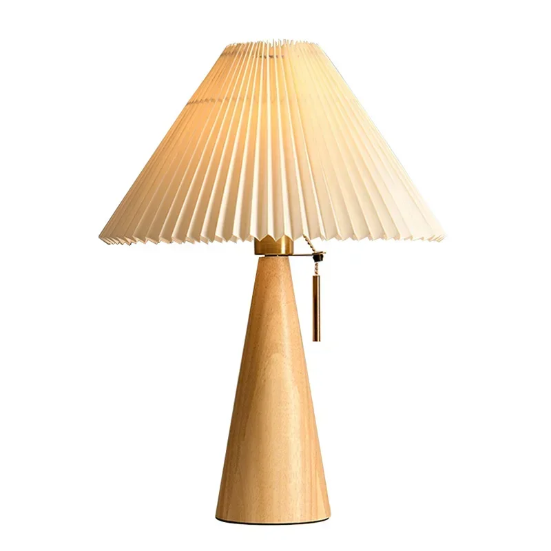 Lampe de table plissée rétro,  - Lighting Decor Bedroom avis et prix