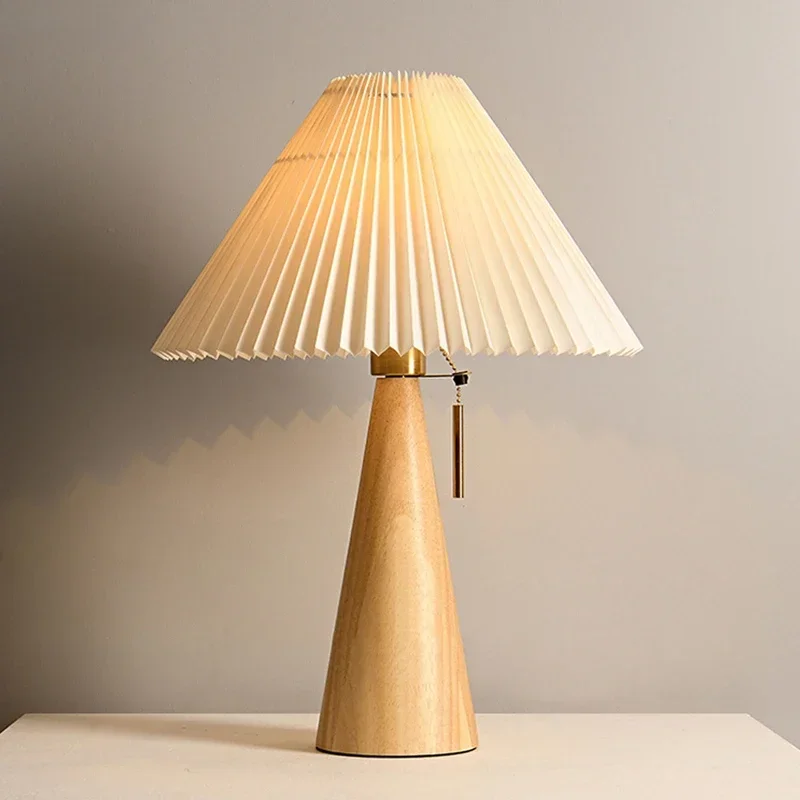 Lampe de table plissée rétro,  - Lighting Decor Bedroom avis et prix