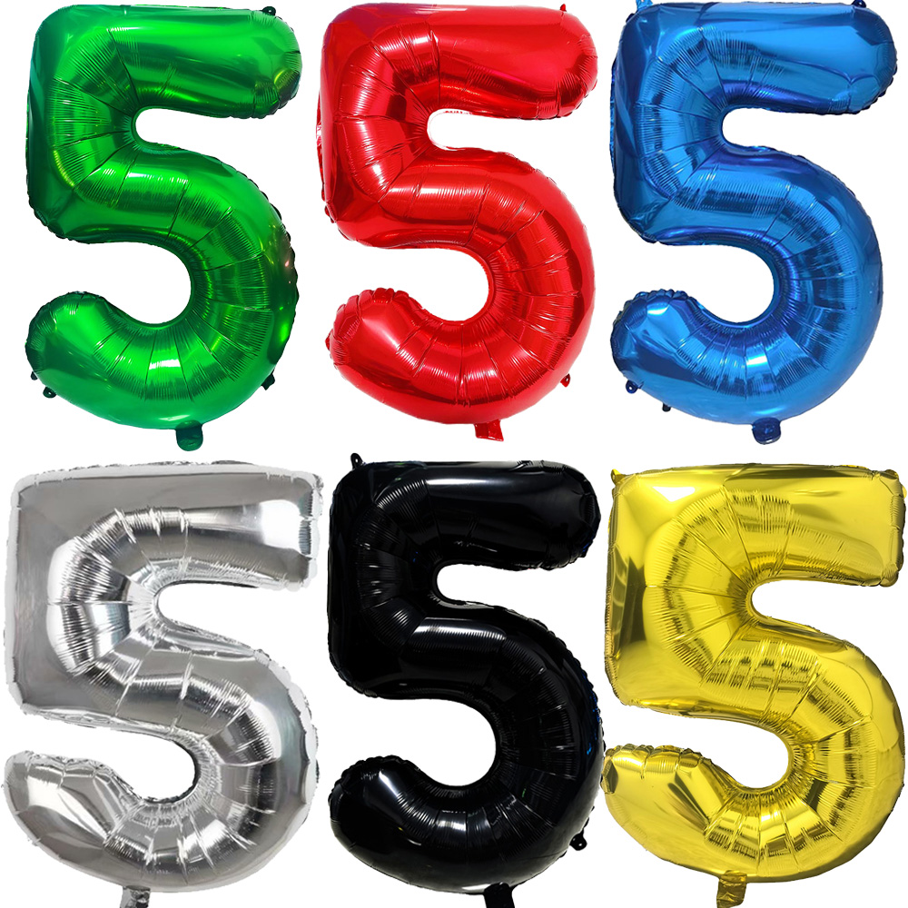 Grands chiffres multicolores 5 - Lighting Mcqueen Birthday Decor avis et prix