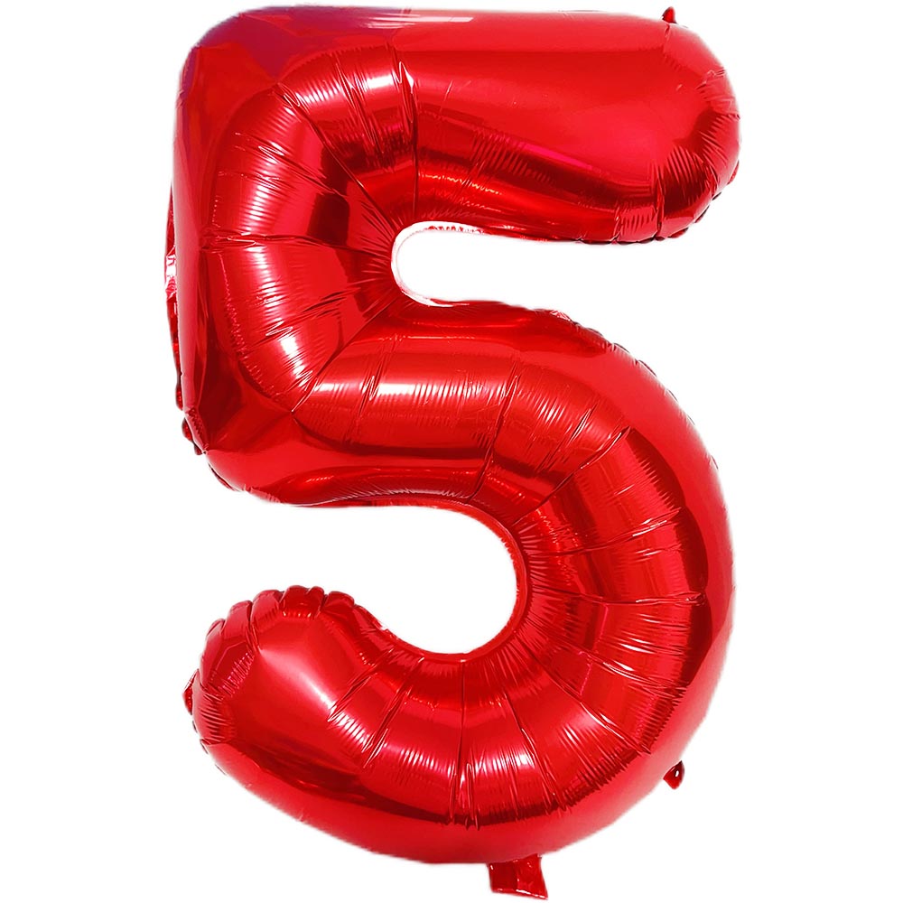 Grands chiffres multicolores 5 - Lighting Mcqueen Birthday Decor avis et prix