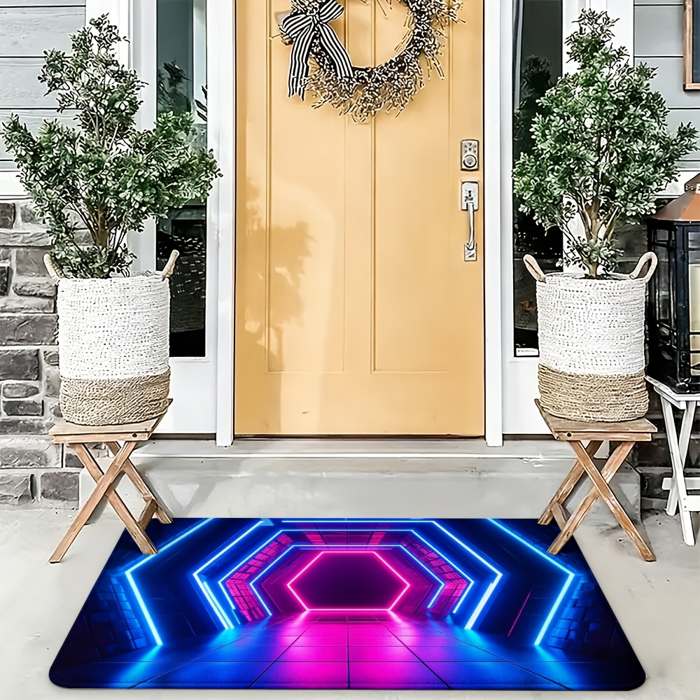 Tapis de porte à effet néon cy - Lighting Effect Home Decor avis et prix